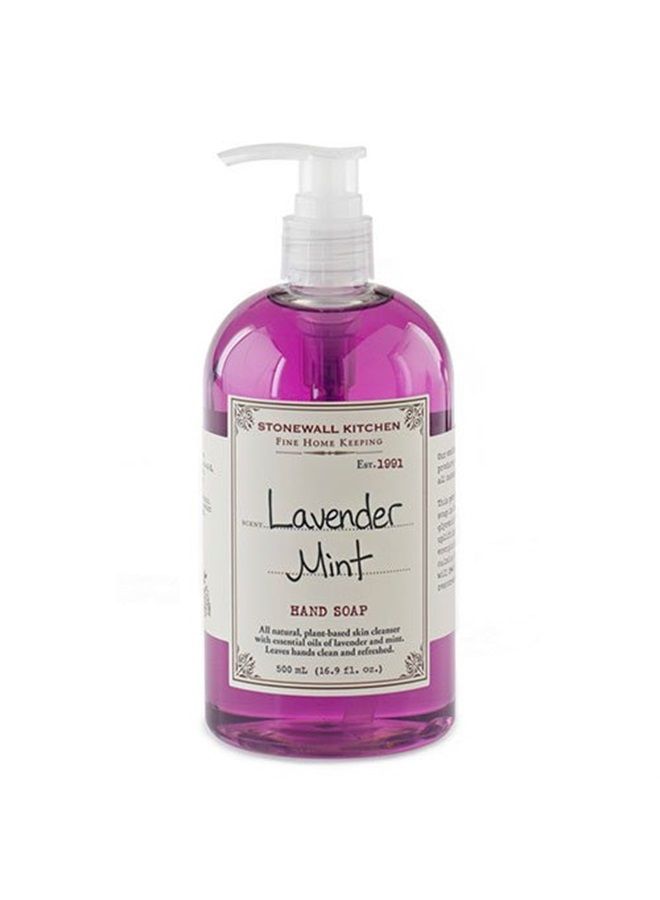 Stonewall Kitchen Lavender Mint Hand Soap, 16.9 ounces (Pack of 2) - Image 1