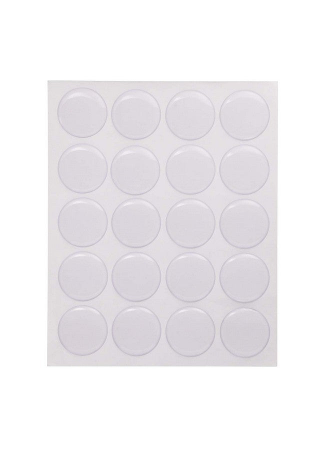 Shapenty 1Inch/25Mm Clear Round Epoxy Resin Dome Stickers Circles Dots For Bottle Cap Pendant Necklace Magnets Jewelry Art Craft Hair Bows Scrapbooking Card Making, 40Pcs - Image 2
