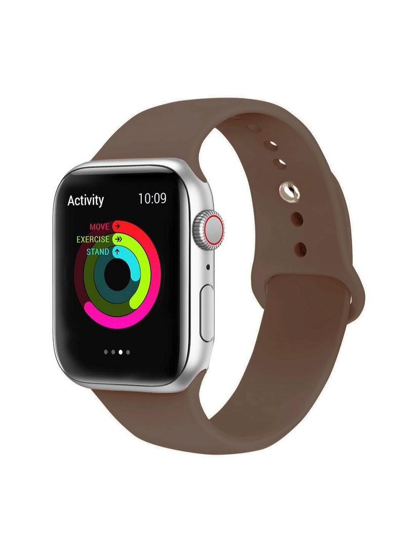 ELTRAZONE "Upgrade Your Apple iWatch Series 6/5/4/3/2/1/SE with a Soft Silicone Fitness Replacement Wristband Strap in 42-44mm" - Image 1