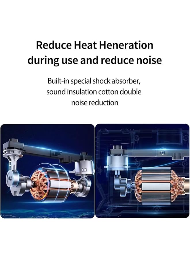 erorex Tire Inflator Electric Car Tyre Inflator Pump Double Cylinder Air Compressor Tool Set 12V Portable With Digital Pressure Gauge Emergency Led Light - Image 2