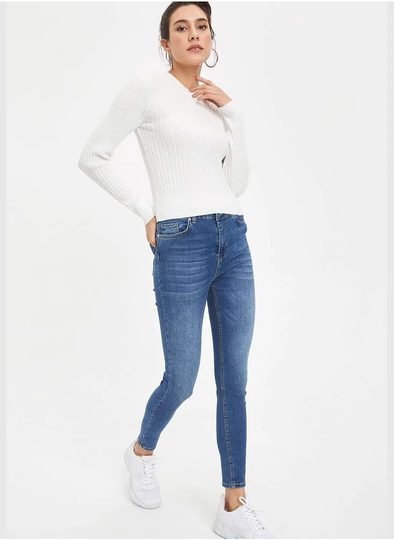 ديفاكتو Woman Super Skinny Denim Trousers