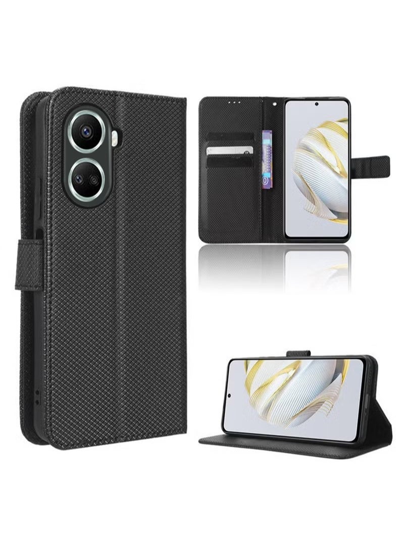 X-level Huawei Nova 10 SE Leather Stand Wallet Flip Case Cover Magnetic Phone shell Wallet phone Anti-Fingerprint Anti-Scratch and Anti-Drop Protection Back Cover with Card Slots  - Image 2