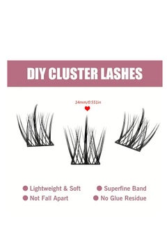 Generic A set of cluster eyelashes with a natural and easy -to -use natural look, a set of soft eyelashes for beginners  - Image 5