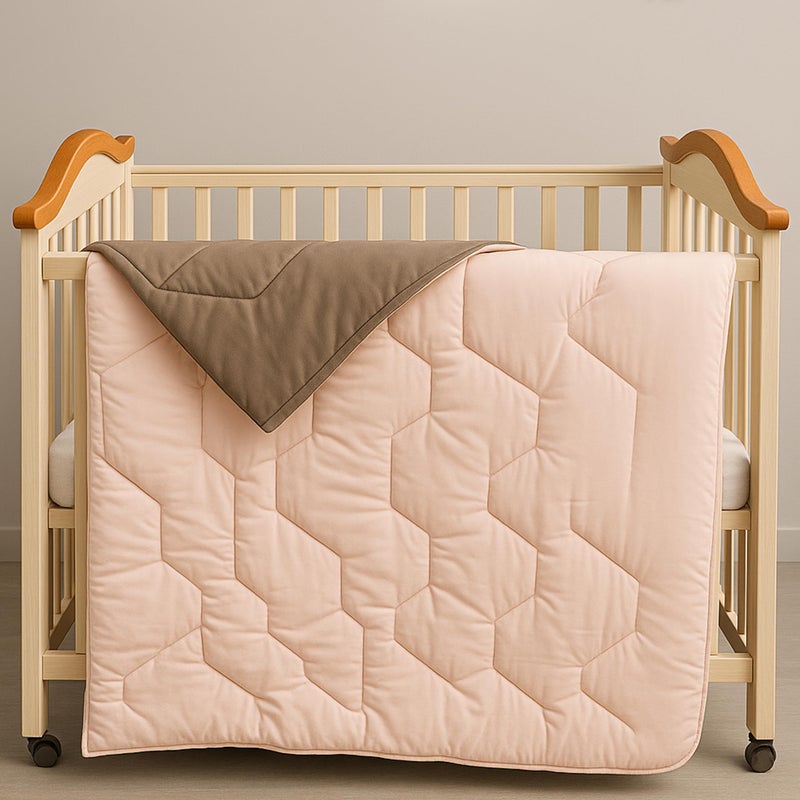 Fareto Polyester 58x42 inch Blanket, Cream & Brown, 1 Piece - Image 5