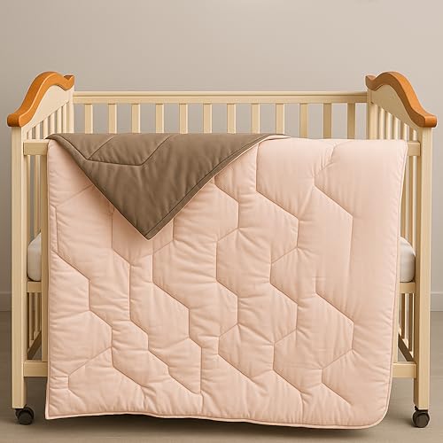 Fareto Polyester 58x42 inch Blanket, Cream & Brown, 1 Piece - Image 1