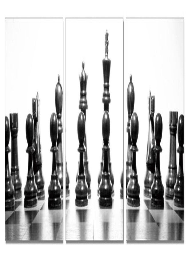 جو هوكد لوحة جدارية من خشب MDF من Go Hooked / فن معلق / ديكور منزلي (28 سم × 9 سم × 28 سم، 3 إطارات، Mdf3Sb-6990) - Image 1