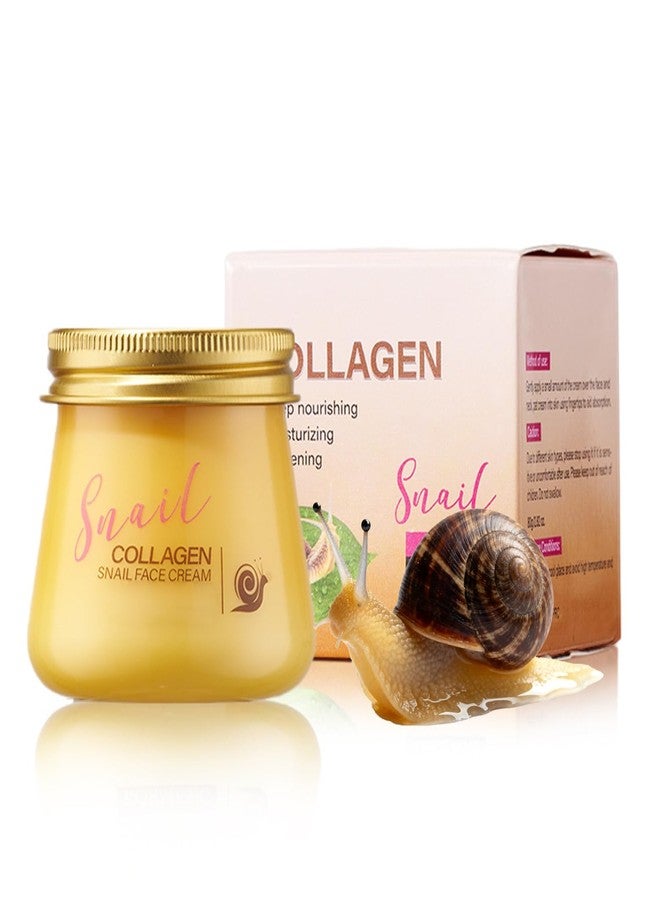 Grospe Snail Mucin Moisturizing Cream - Style Face Moisturizer with Snail Secretion Filtrate, Hydrating Facial Cream for Dry Skin & Dullness, 2.82oz - Image 1