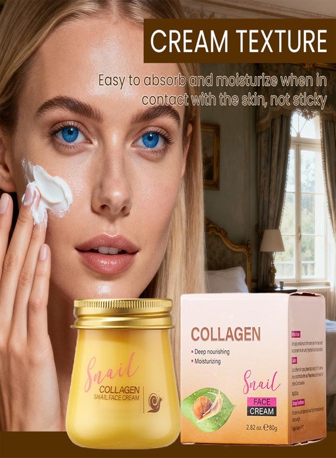 Grospe Snail Mucin Moisturizing Cream - Style Face Moisturizer with Snail Secretion Filtrate, Hydrating Facial Cream for Dry Skin & Dullness, 2.82oz - Image 3