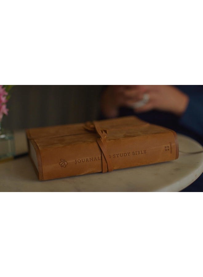 Crossway ESV Journaling Study Bible (Natural Leather, Brown, Flap with Strap) - Image 2