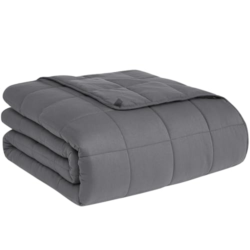 CuteKing Weighted Blanket for Adults 20lbs 80x87 Grey Heavy lanket for 180190lbs Weighted Blanket for Cooling  Heating with Premium Glass Beads Soft Thick Blanket for Adult AllSeason