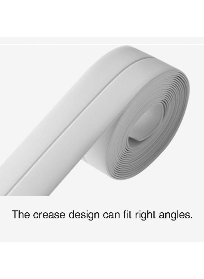 ZHXY Caulk Strip, Self Adhesive Caulk Strip Sealant Tape, Adhesive Sealing Tape, Kitchen Toilet Wall Sealing Tape Waterproof Mold Proof, for Kitchen, Bathroom, Toilet, Wall Corner, White - Image 4