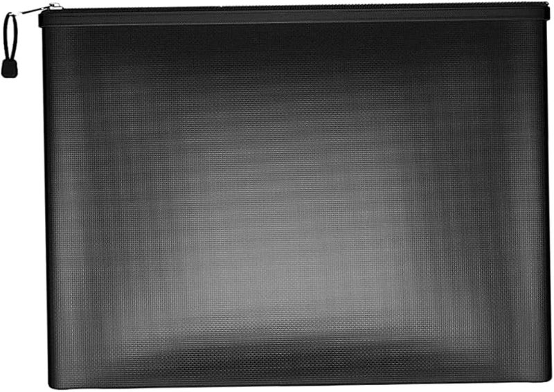 حقيبة وثائق سوداء مقاومة للحريق منظمة لحفظ النقود والأشياء الثمينة للاستخدام في السفر والأعمال - Image 2