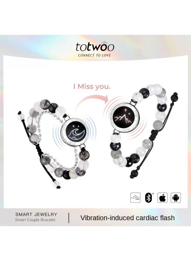 توتو Totwoo Vow Of Love سوار ذكي تفاعلي لمسافات طويلة مع خرز واهتزاز وحث، هدية للفتاة أو الحبيبة - Image 2