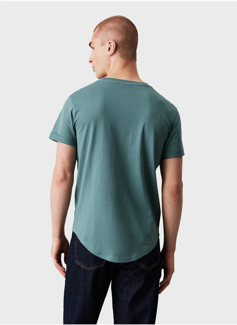 Calvin Klein Jeans Logo Print Crew Neck T-Shirt