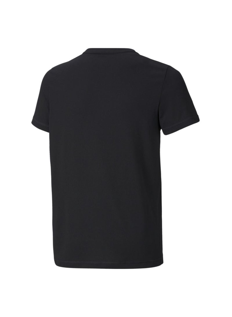 PUMA Active Small Logo Boys Black T-shirt  - Image 2