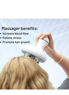 Excefore Electric Scalp Massager, Portable Rechargeable Head Massager, Cordless Head Massager, Head Scratcher for Full Body Massage, Hair Growth and Stress Relax  - Image 2