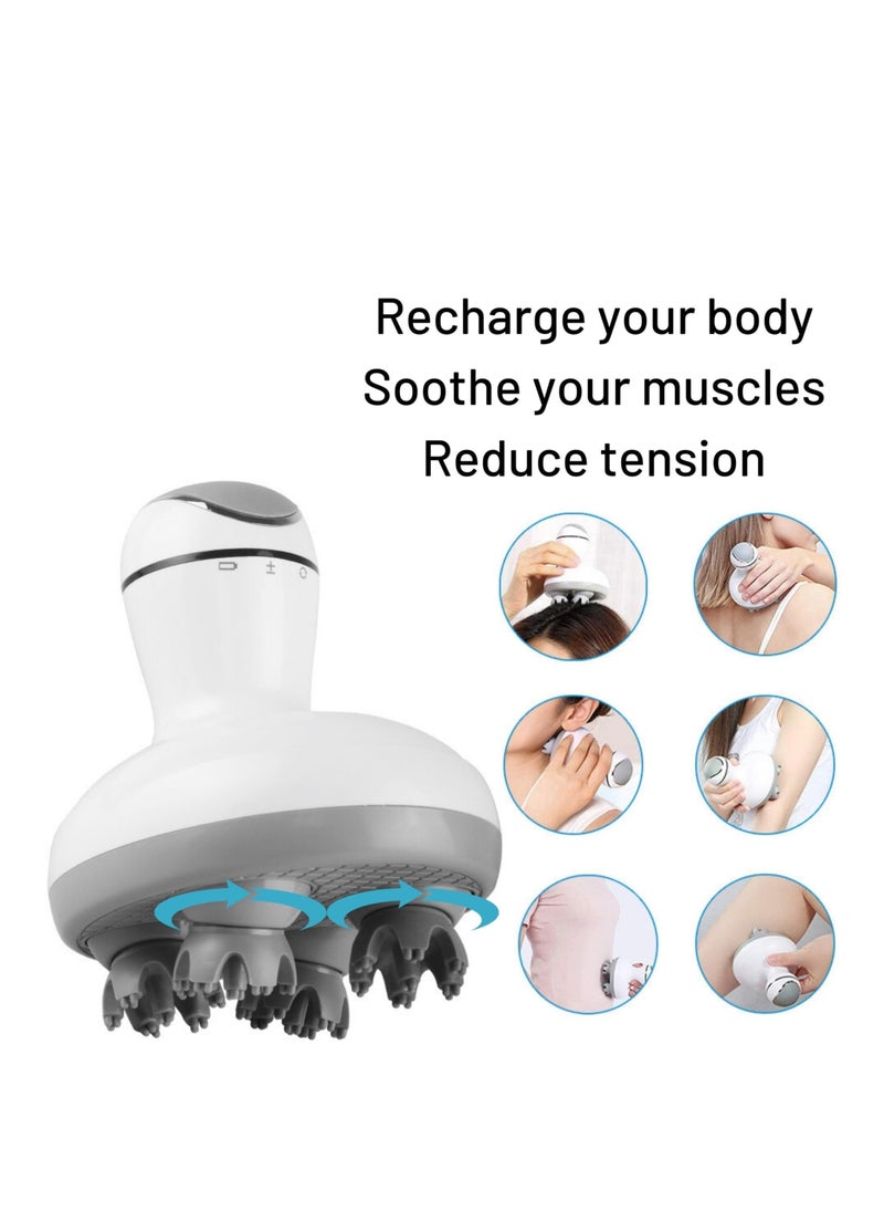 Excefore Electric Scalp Massager, Portable Rechargeable Head Massager, Cordless Head Massager, Head Scratcher for Full Body Massage, Hair Growth and Stress Relax  - Image 4