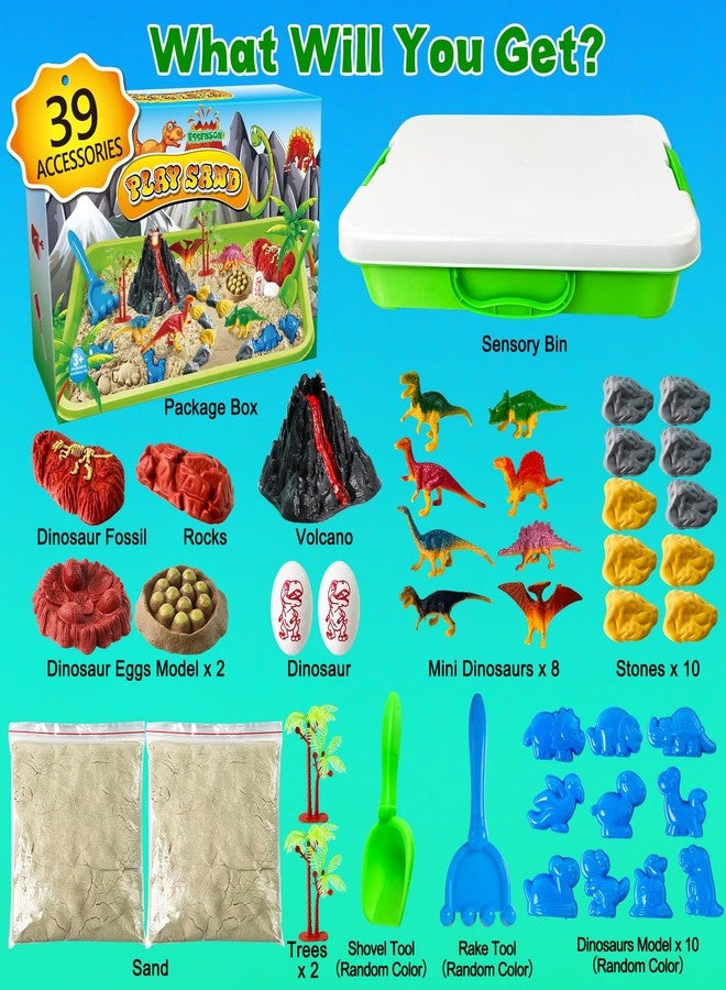 ESSENSON Sensory Bin, Construction Kit with Sensory Sand, Play Sand Pretend Play Beach Toy, Sandbox for Girls and Boys - Image 2