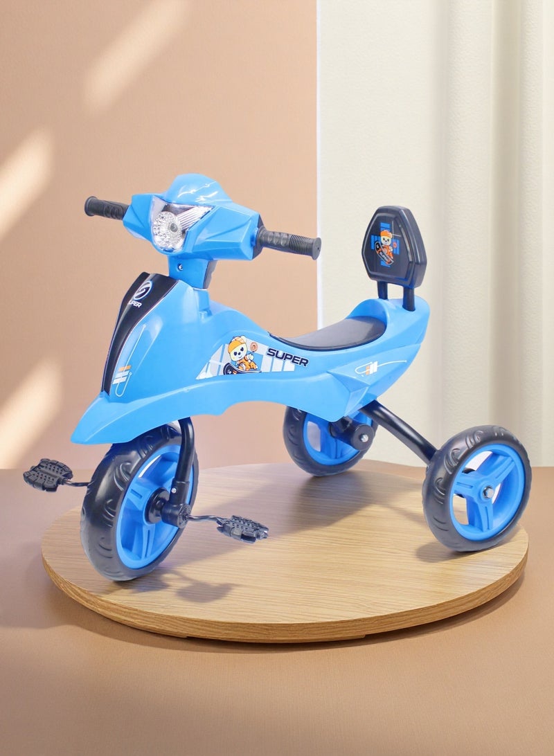 إيزي فيتشور لعبة دراجة ثلاثية العجلات للأطفال من إيزي فيوتشر مزودة بإضاءة وموسيقى - متوفرة باللون الأزرق/الأحمر/الوردي - Image 1