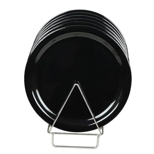 Everbuy Round Microwave Safe Dinner Plates for Serving Office/Party/Home/Dining Table/Kitchen/Restaurant (Set of 12 Plates) - Image 1
