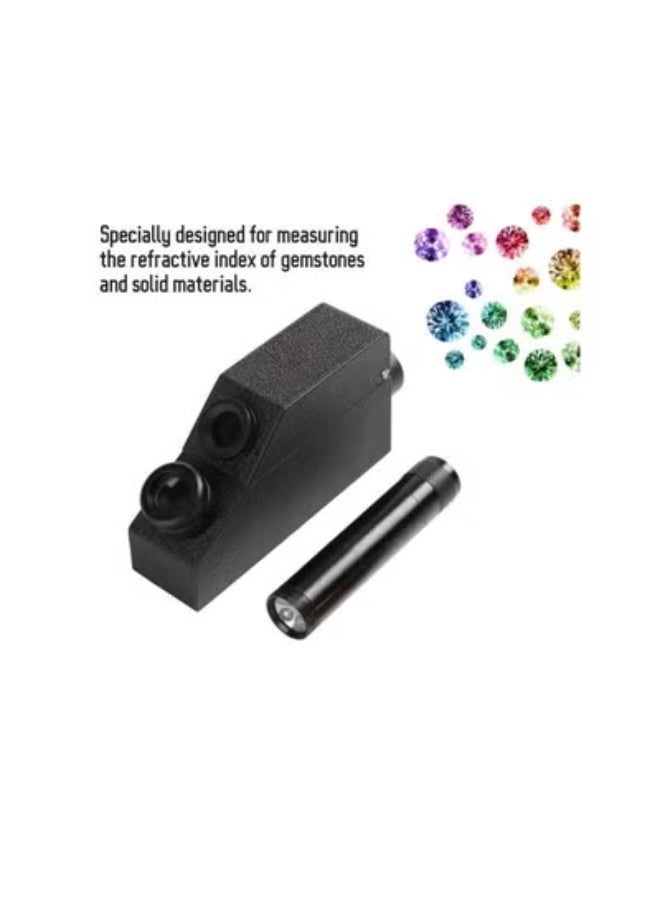 klarako Jewelry Gem Refractometer, RHG181 1.30-1.81 Professional Gemstone ldentification Gem Refractometer,Portable Jeweler Tester Tool, Gemological Gemstone Gem Refractometer - Image 2