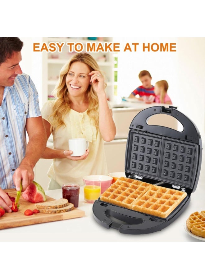 MUNTAQI صانعة السندويشات 5 في 1 مع لوحات قابلة للتبديل – وافل، شواية، بانيني، دونات وضغط السندويش – غير لاصقة، سهلة التنظيف، آلة إفطار مدمجة للمطبخ المنزلي - Image 5