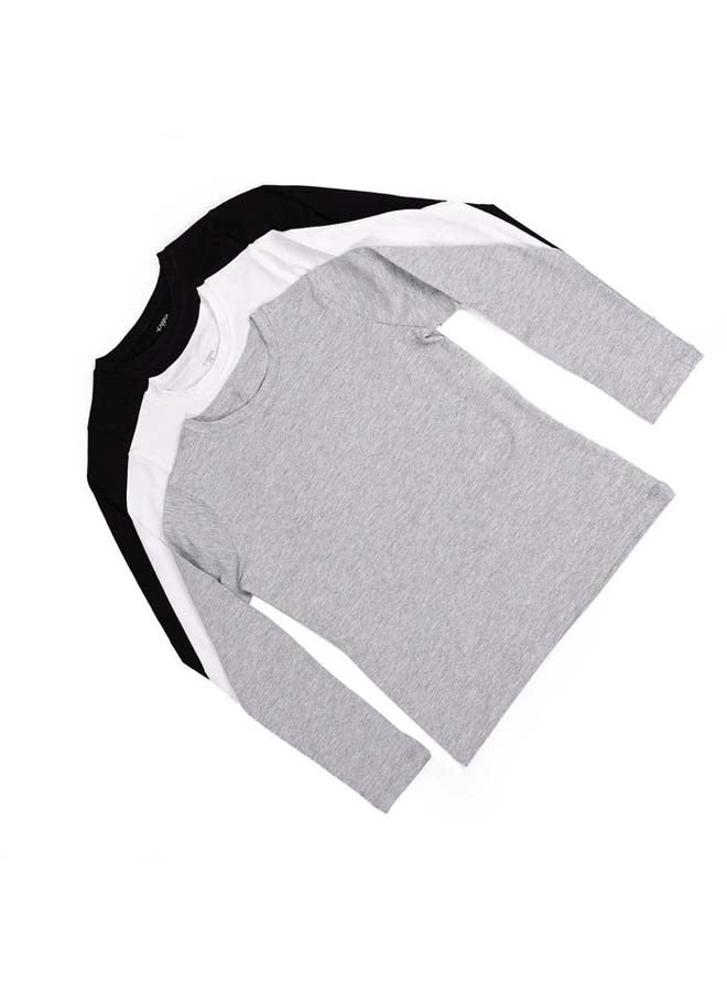 Carina Girls Crew Neck Long Sleeve shirt pack of 3 