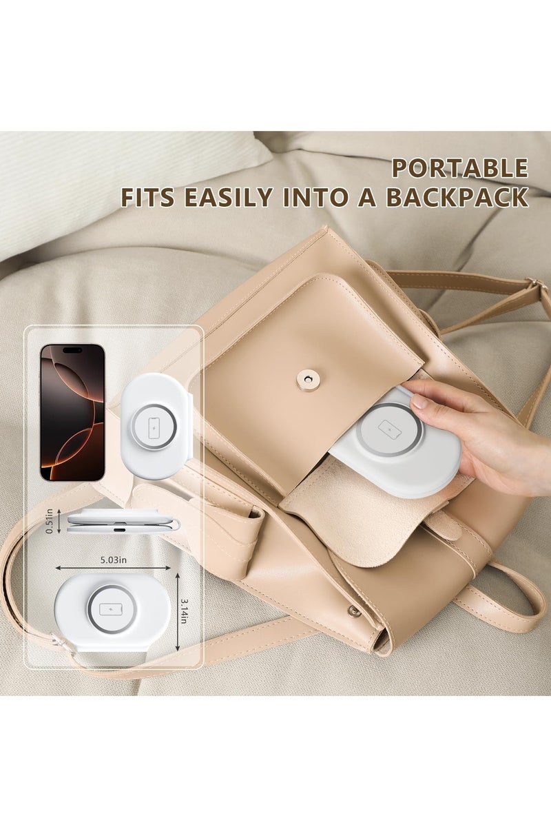 2025 Traveling Portable Wireless Mag-Safe Fast Charging Station,Magnetic 3 in 1 Charger for iPhone 16 15 14 13 12 Pro Max Plus,Apple Watch Series & Air pods 4 3 2 Pro-Gifts for Family - Image 4