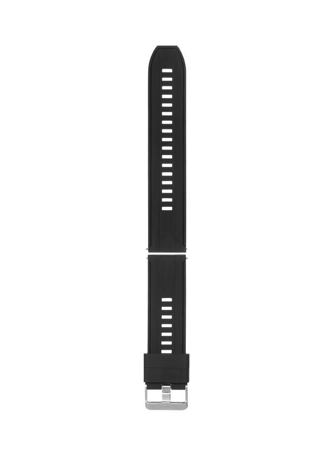 NIBEMINENT Silicone Smartwatch Band Black - Image 1