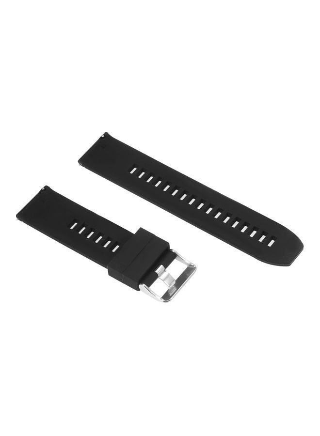 NIBEMINENT Silicone Smartwatch Band Black - Image 3