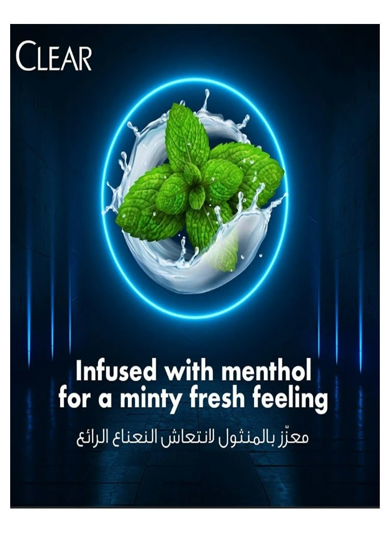 كلير شامبو ضد القشرة للرجال يوفر إحساساً قوياً بالانتعاش بالمنثول المنعش للحماية من القشر وحكة فروة الرأس لفترة أطول 700ملليلتر - Image 2