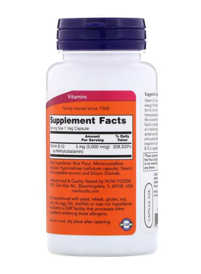 Now Foods Methyl B-12 - 90 Veg Capsules - Image 2