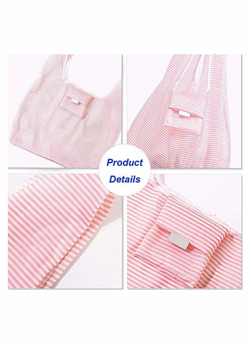 Y&D - 6 Pack Shopping Grocery Bags, Foldable and Reusable Washable Tote with Pouch, Heavy Duty Bag, 16 kg Weight Capacity, - Image 1