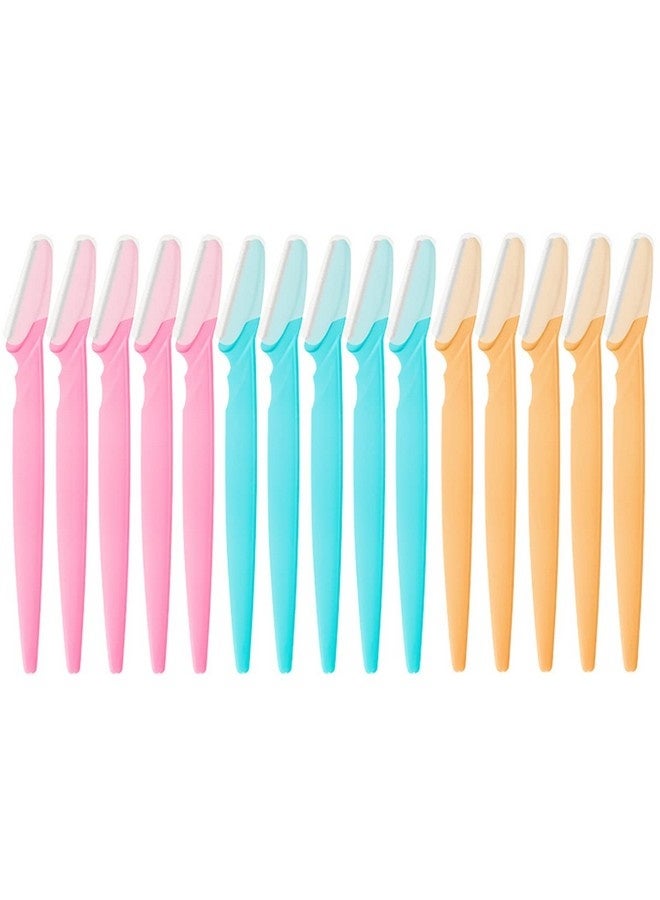 Beauenty 15 Pcs Eyebrow Razor, Ladies Shaver, Eyebrow Tool & Face Trimmer, EyeBrows Trimmers, Eyebrow Shaver Facial Hair Remover with Safety Shield for Men & Women - Image 1