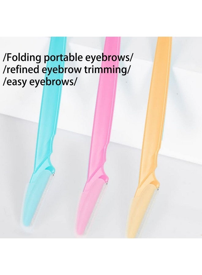 Beauenty 15 Pcs Eyebrow Razor, Ladies Shaver, Eyebrow Tool & Face Trimmer, EyeBrows Trimmers, Eyebrow Shaver Facial Hair Remover with Safety Shield for Men & Women - Image 3