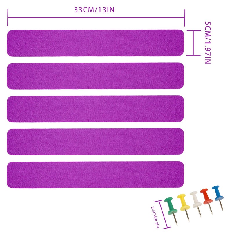 Henandou Bulletin Board Cork Board Cork Boards for Walls Cork Board for Office Pin Board Bulletin Boards for Walls (Purple) - Image 2