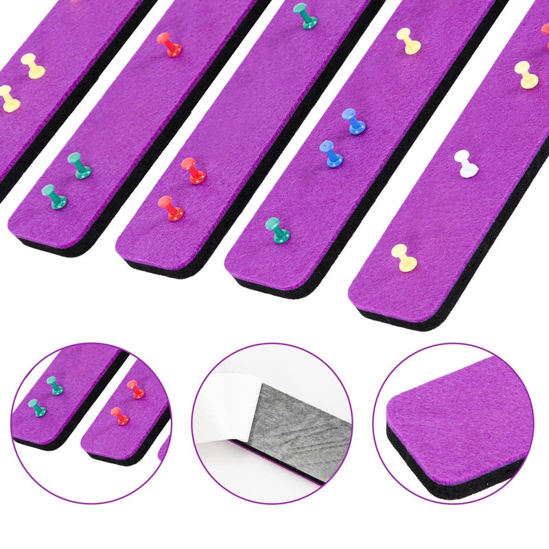 Henandou Bulletin Board Cork Board Cork Boards for Walls Cork Board for Office Pin Board Bulletin Boards for Walls (Purple) - Image 3