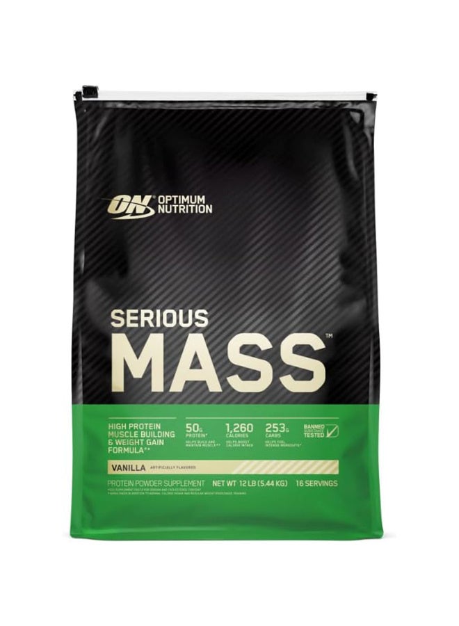 Optimum Nutrition (ON) Serious Mass Vanilla 5.44KG - Image 1
