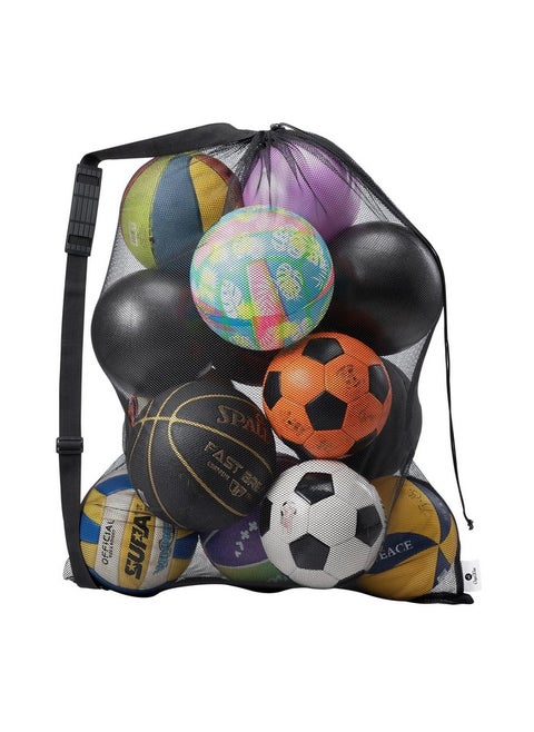 Heavy Duty Soccer Ball Net Bag(10-12Balls) Basketball Mesh Ball Bag Soccer Ball Bags Mesh For Coaches Extra Large Mesh Drawstring Bags