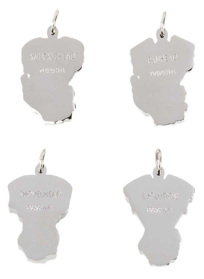 هارلي ديفيدسون مجموعة سدادة زجاجة نبيذ وزينة لكأس نبيذ بتصميم محرك هارلي-ديفيدسون بار آند شيلد - Image 4