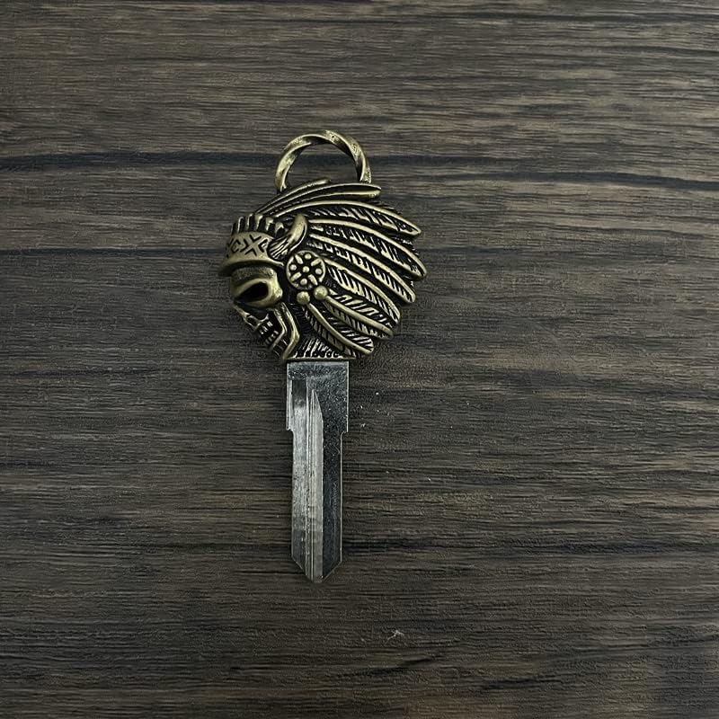 XIDAODIT Motorcycle Uncut Blade Blank Key for Indian Scout Motorcycles (2013-2022) - Brass - Image 3
