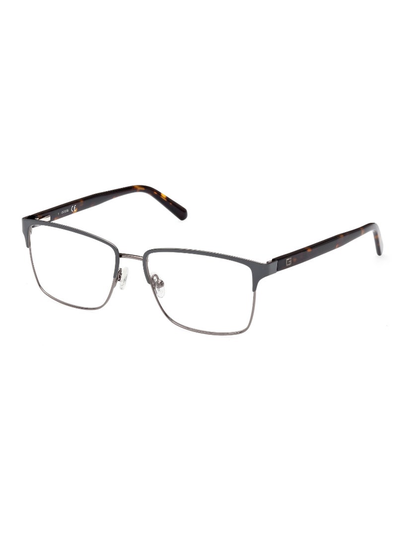 GUESS Men's Rectangular Shape Eyeglass Frames - GU5007002054 - Lens Size: 54 Mm - Grey - Image 1