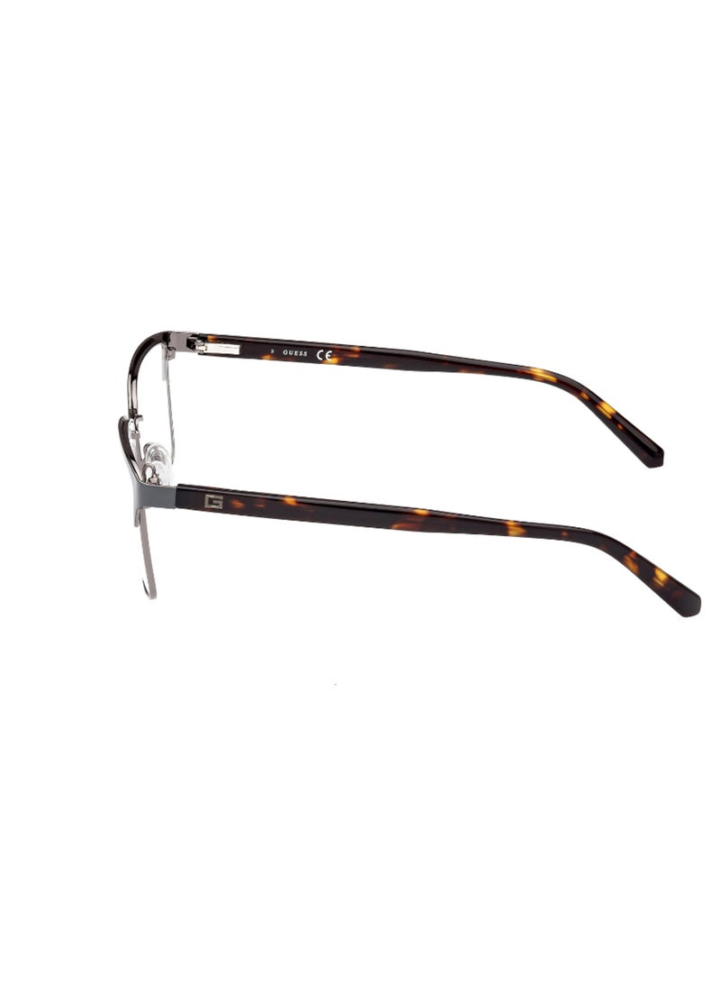 GUESS Men's Rectangular Shape Eyeglass Frames - GU5007002054 - Lens Size: 54 Mm - Grey - Image 2