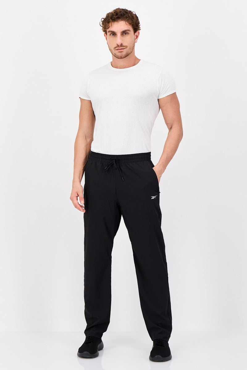 Reebok سروال رياضي للرجال، مناسب للتدريب، أسود - Image 4