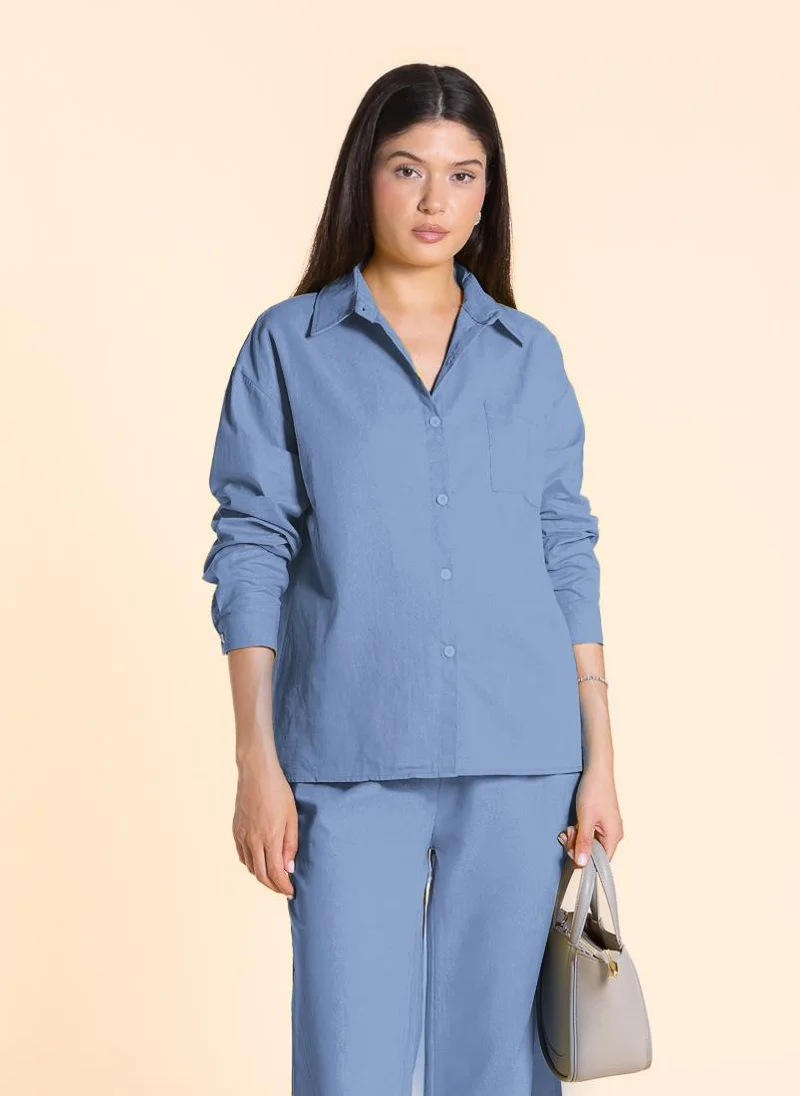 شايبس LINEN BLEND COMFORT SHIRT SET