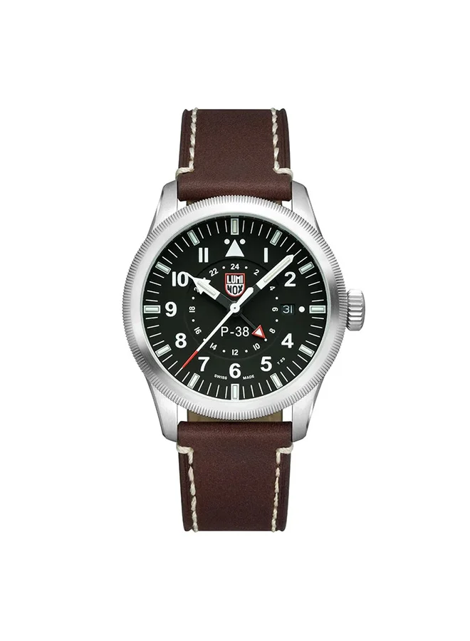 Men's Analog Round Shape Leather Wrist Watch XA.9521 - 42 Mm