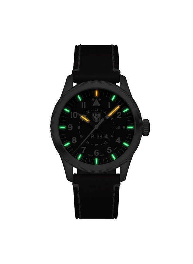 Luminox Men's Analog Round Shape Leather Wrist Watch XA.9521 - 42 Mm  - Image 2