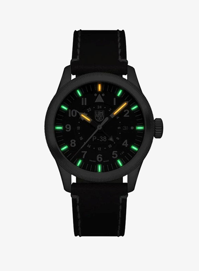 Luminox Men's Analog Round Shape Leather Wrist Watch XA.9521 - 42 Mm - Image 2