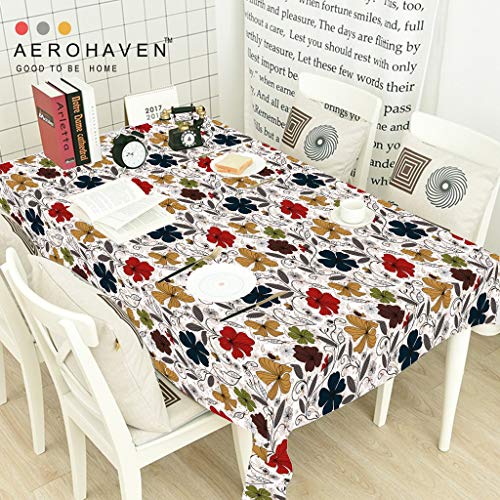 AEROHAVEN™ Abstract HD Digital Premium Modern 4 Seater Table Cover Cloth - TR10 - (Multi, 52 x 60 Inch(Table Cover)) - Image 1