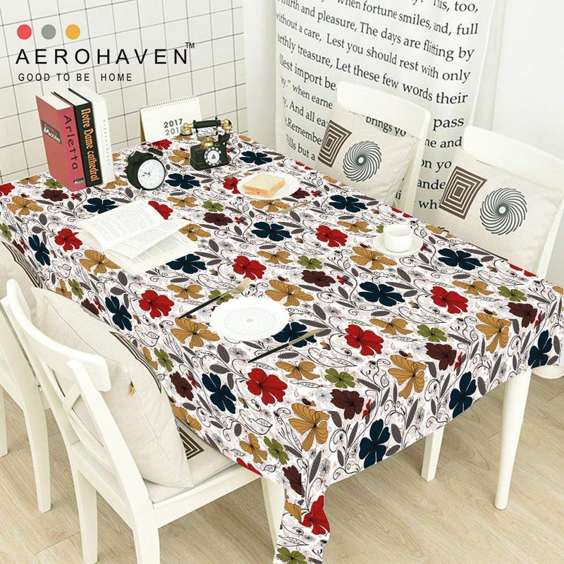 AEROHAVEN™ Abstract HD Digital Premium Modern 4 Seater Table Cover Cloth - TR10 - (Multi, 52 x 60 Inch(Table Cover)) - Image 4